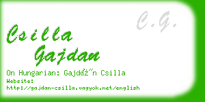 csilla gajdan business card